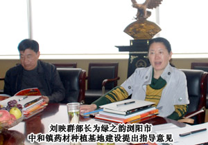 長(zhǎng)沙市委統(tǒng)戰(zhàn)部常務(wù)副部長(zhǎng)劉映群一行蒞臨綠之韻集團(tuán)考察