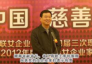 董事常務(wù)副總裁勞嘉被評為2012年度湖南省工商聯(lián)“慈善女企業(yè)家” 